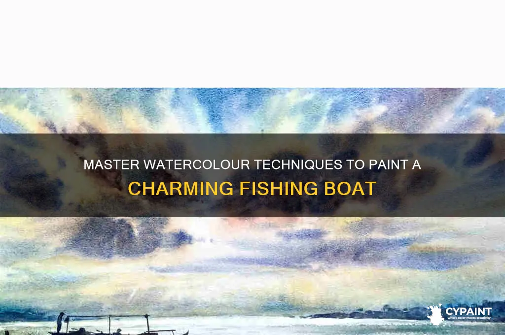 how to paint a fishing boat in watercolour