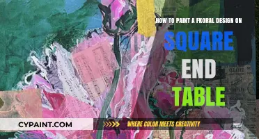 Revamp Your Space: Painting a Floral Design on a Square End Table