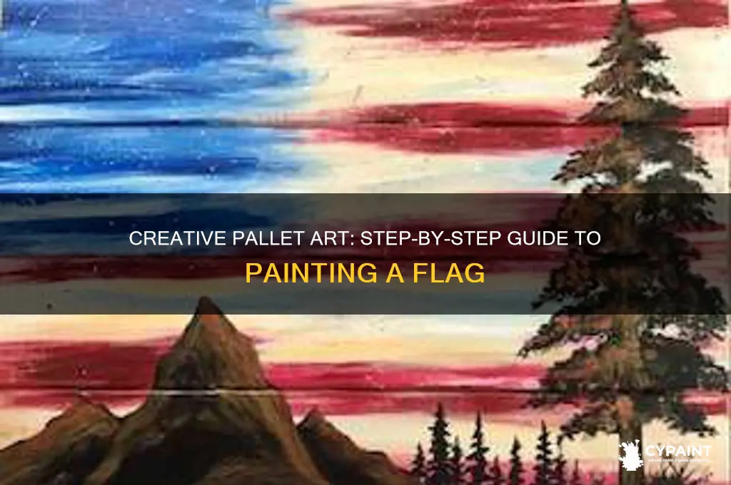 how to paint a flag on a pallet