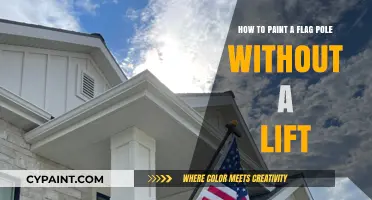 Easy Flag Pole Painting: No Lift, No Problem