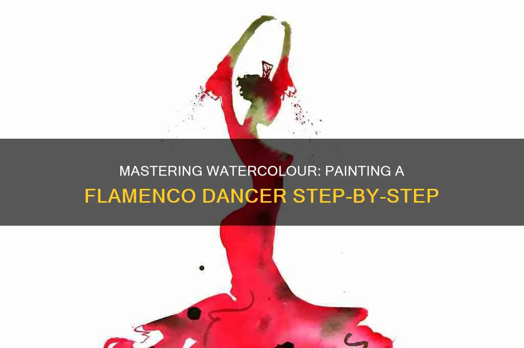 how to paint a flamenco dancer in watercolour