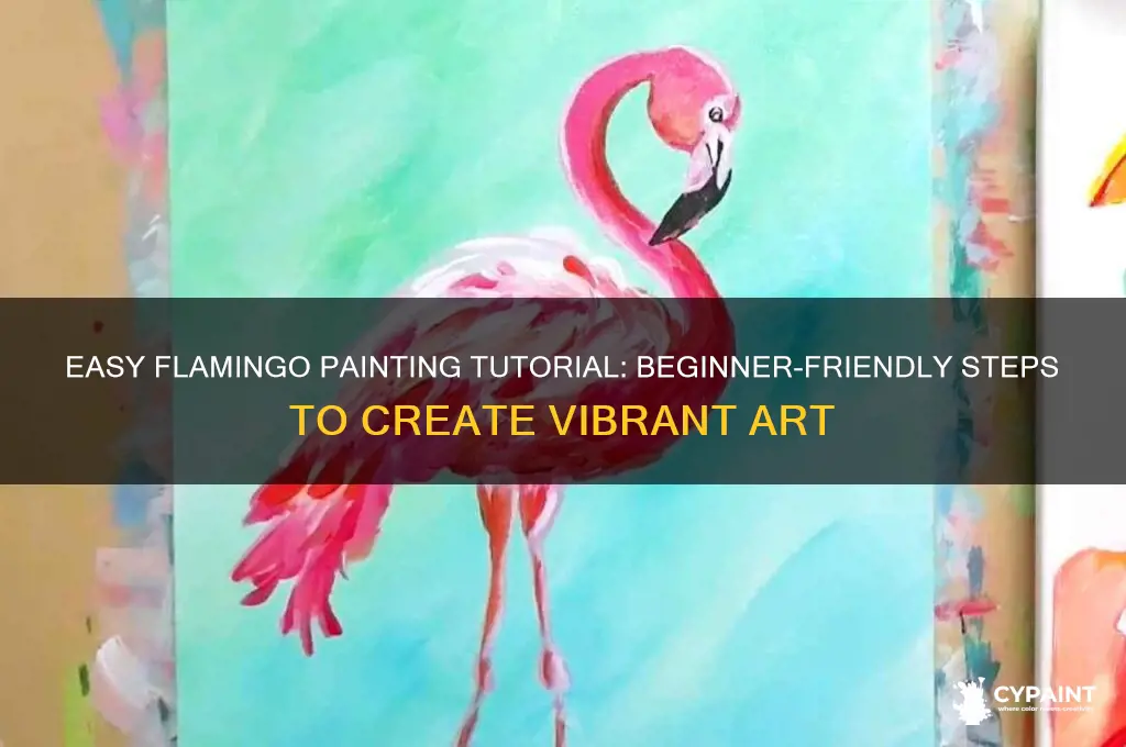 how to paint a flamingo for beginners