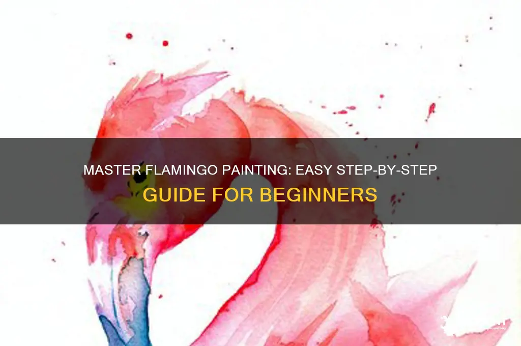 how to paint a flamingo step by step