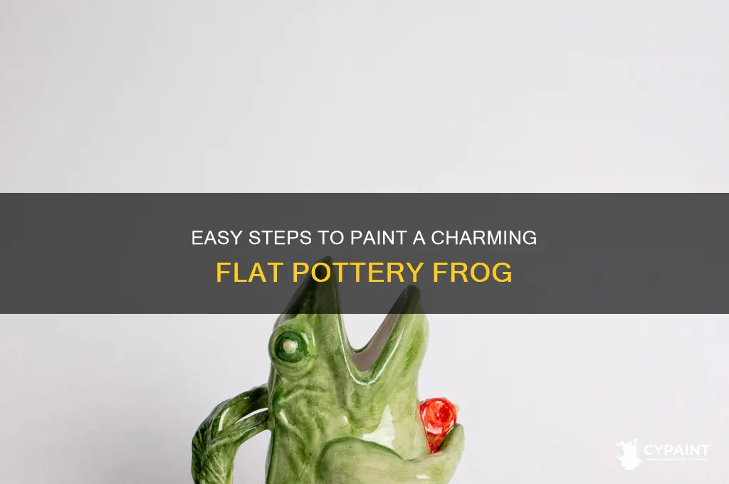 how to paint a flat pottery frog