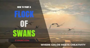 Mastering the Art of Painting a Graceful Flock of Swans