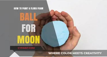 Creating a Realistic Moon with Flora Foam Balls