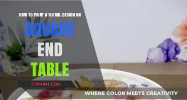 Revamping Your Space: A Guide to Painting Floral Designs on Square End Tables