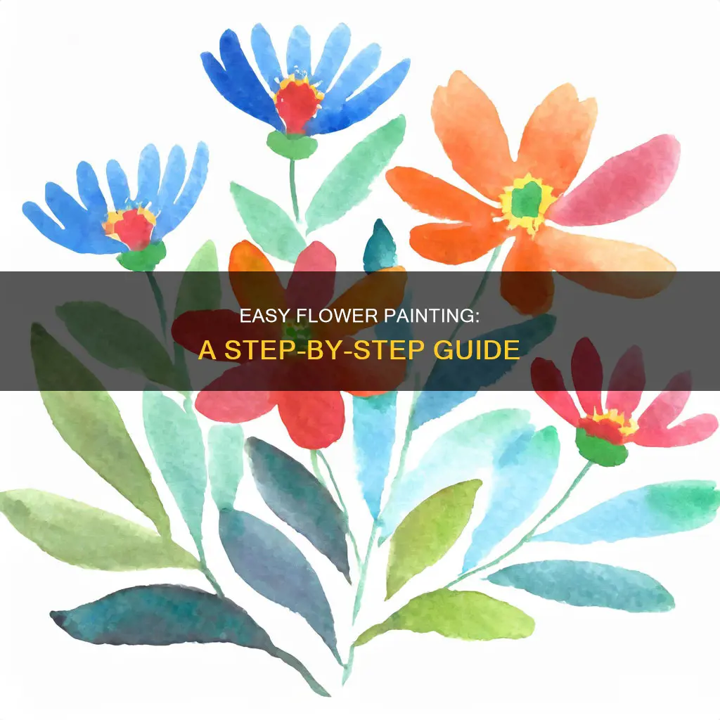how to paint a flower easy step by step
