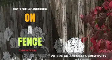 Creating a Blooming Fence: Painting a Flower Mural