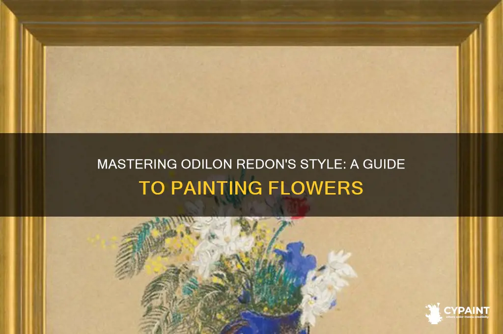 how to paint a flower odilon redon