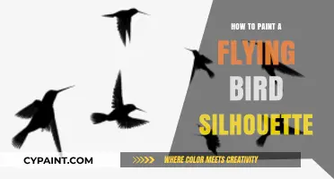 Mastering the Art of Painting a Flying Bird Silhouette
