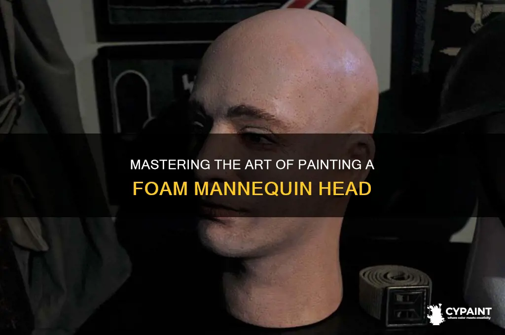 how to paint a foam mannequin head