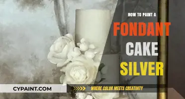 Elegant Silver Fondant Cake Painting: A Step-by-Step Guide