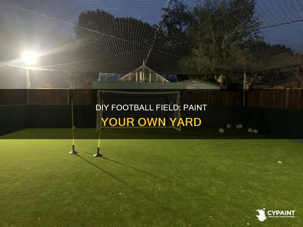 how to paint a football field in your yard