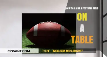 Crafting a Football Field Table: Painting Guide