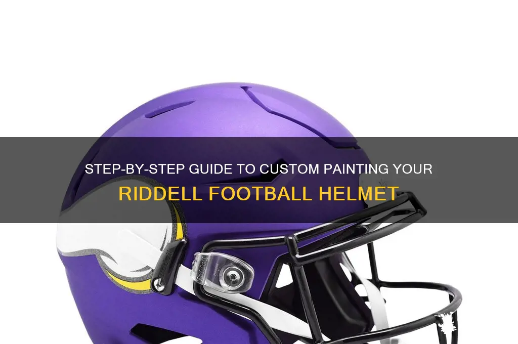 how to paint a football helmet riddell