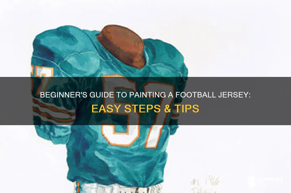 how to paint a football jersey for beginners