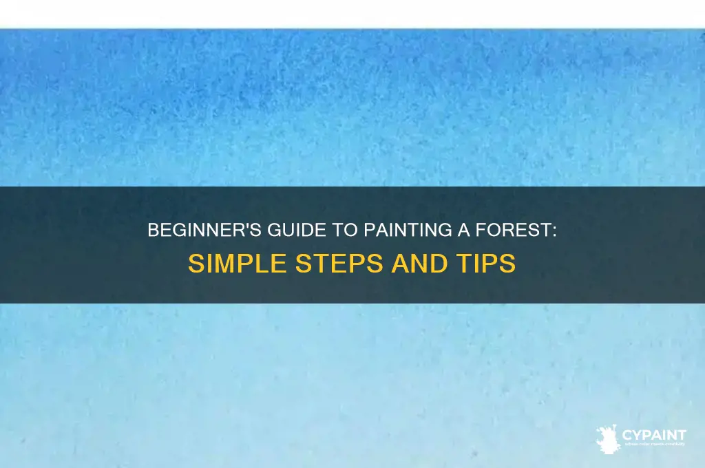 how to paint a forest for beginners