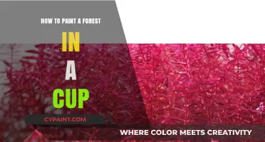 Miniature Forest Art: Painting Nature in a Cup Step-by-Step