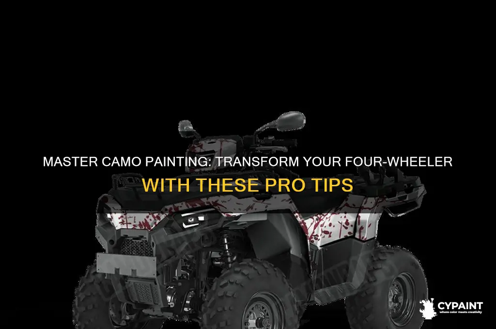 how to paint a four wheeler camo