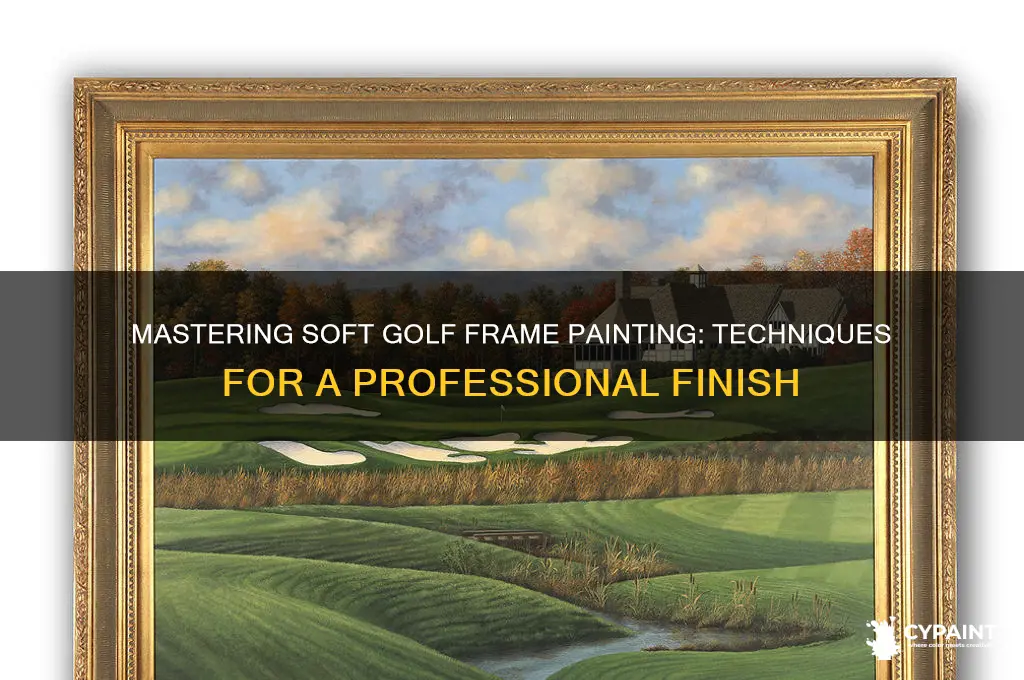 how to paint a frame soft golf