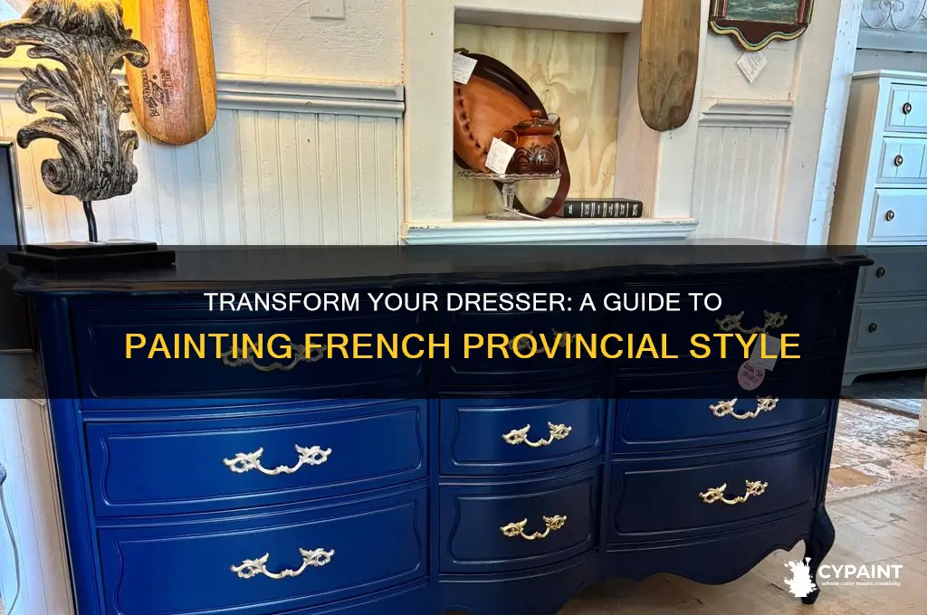 how to paint a french provincial dresser