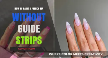 Master French Tip Nails: No Guide Strips Needed