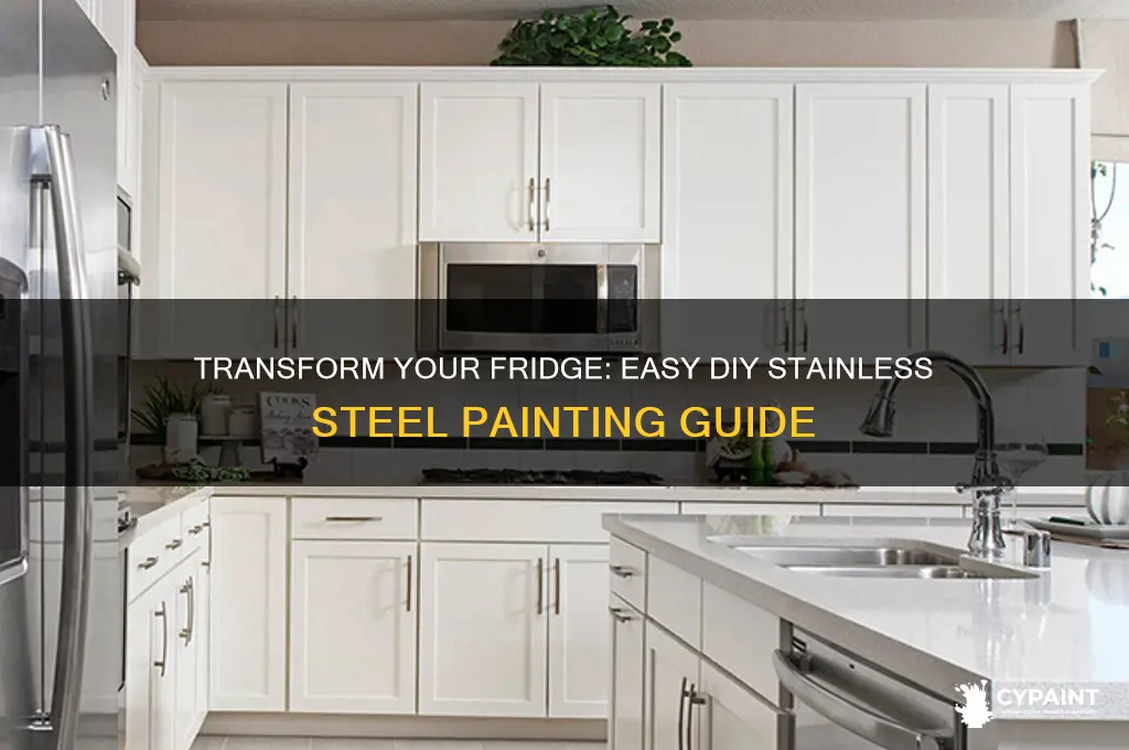 how to paint a fridge stainless steel