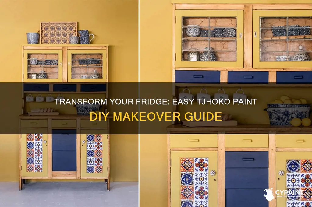 how to paint a fridge with tjhoko paint