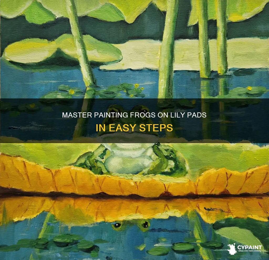 how to paint a frog on a lily pad