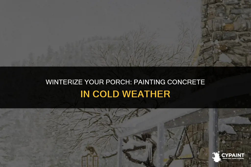 how to paint a front porch concrete in the winter