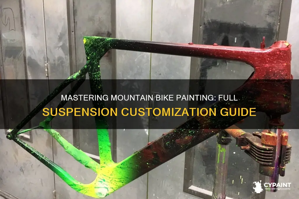 how to paint a full suspension mountain bike