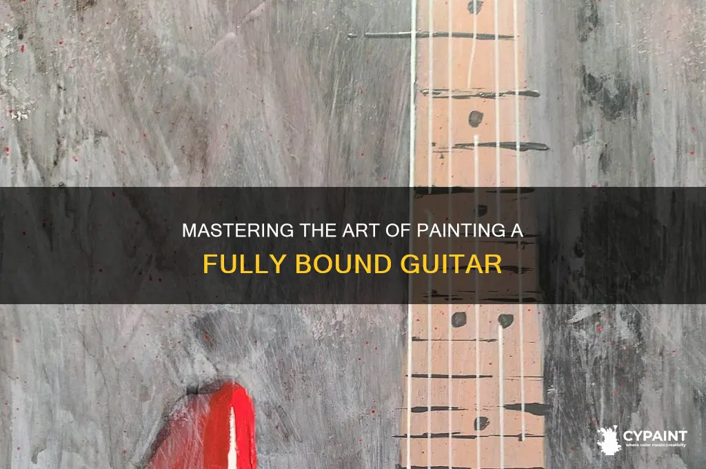 how to paint a fully bound guitar