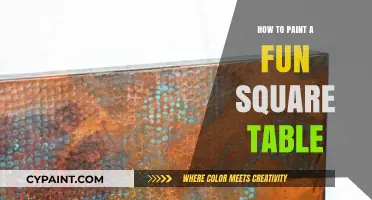Creative Square Table Painting: Easy Steps for a Fun DIY Project