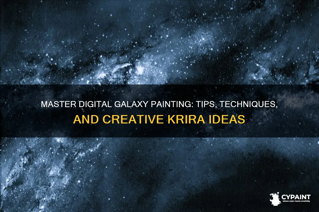how to paint a galaxy digital krira