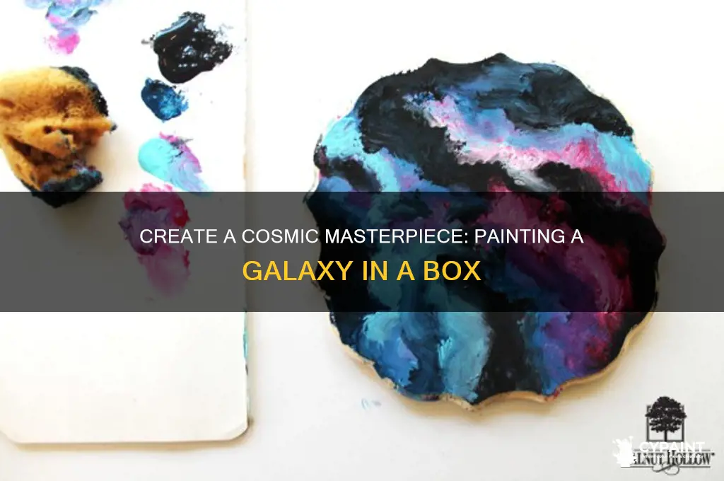 how to paint a galaxy in a box