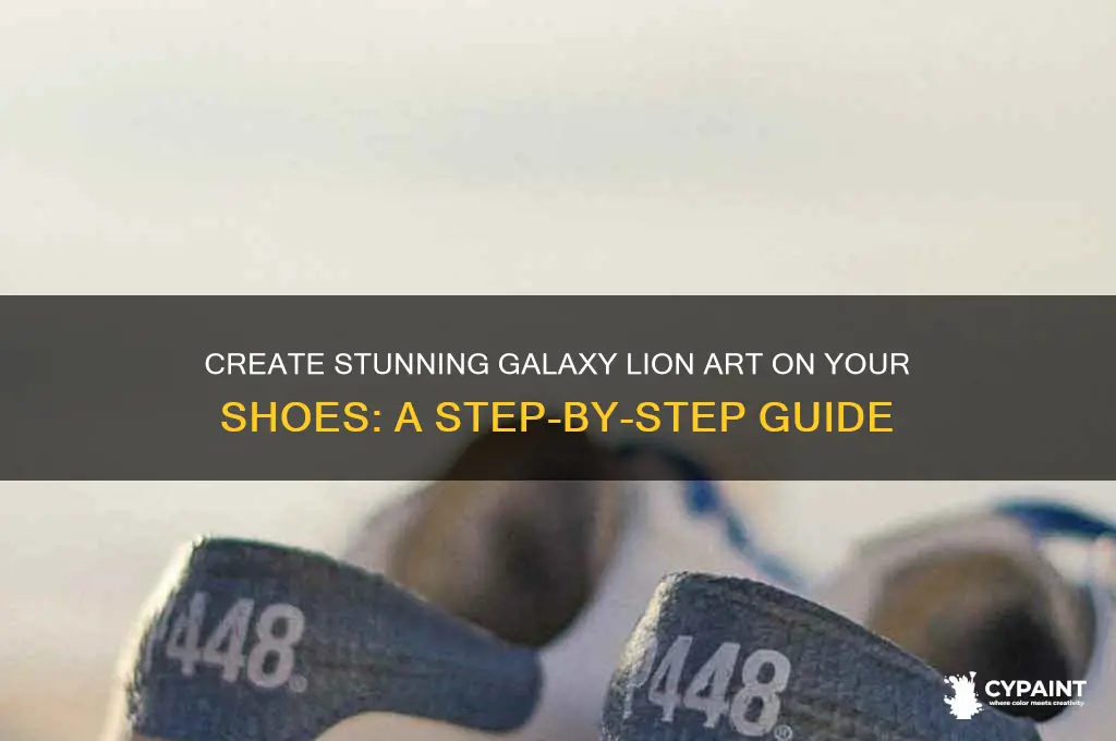 how to paint a galaxy lion on shoes