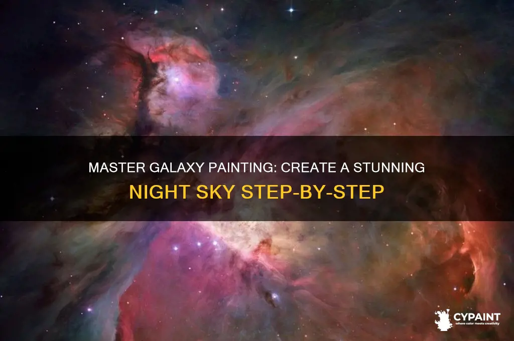 how to paint a galaxy night sky