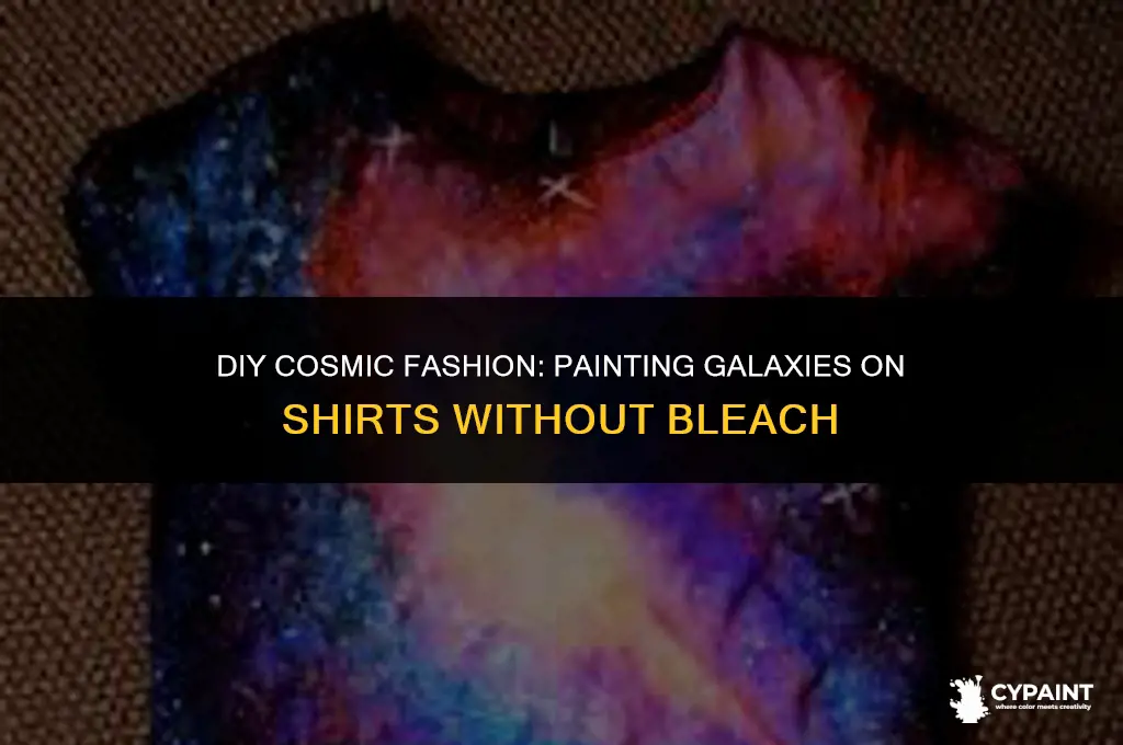how to paint a galaxy on a shirt without bleach