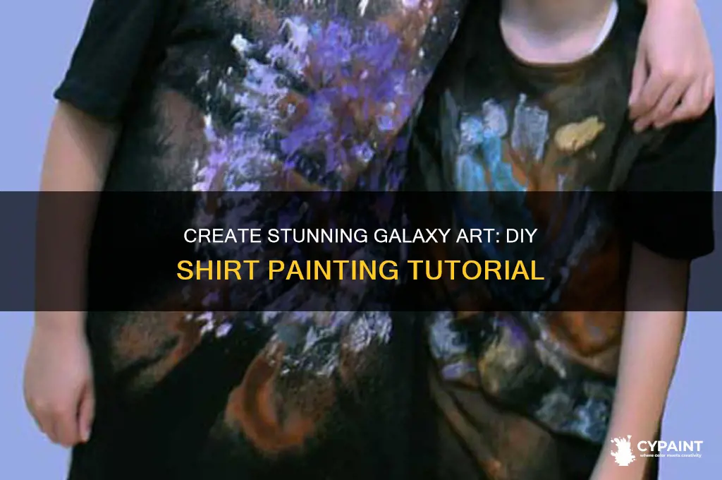 how to paint a galaxy on a shirt