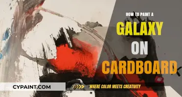 Create Stunning Galaxy Art: Painting on Cardboard Step-by-Step Guide