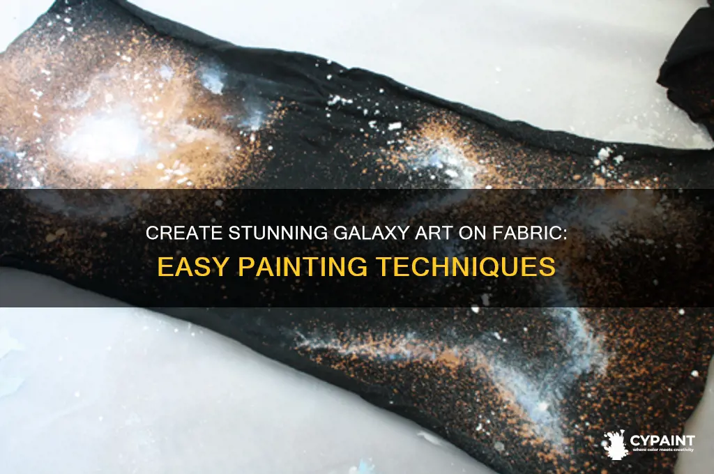 how to paint a galaxy on fabric