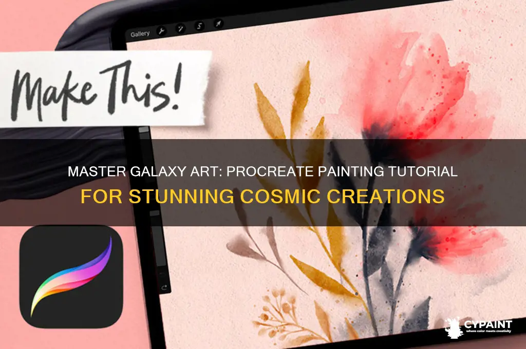 how to paint a galaxy on procreate