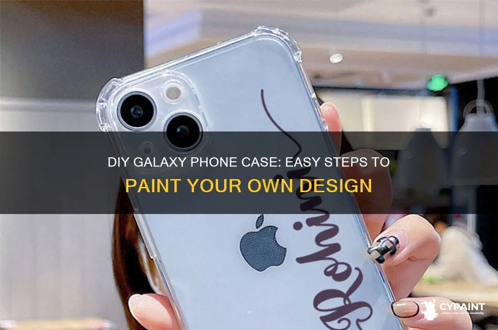 how to paint a galaxy phone case