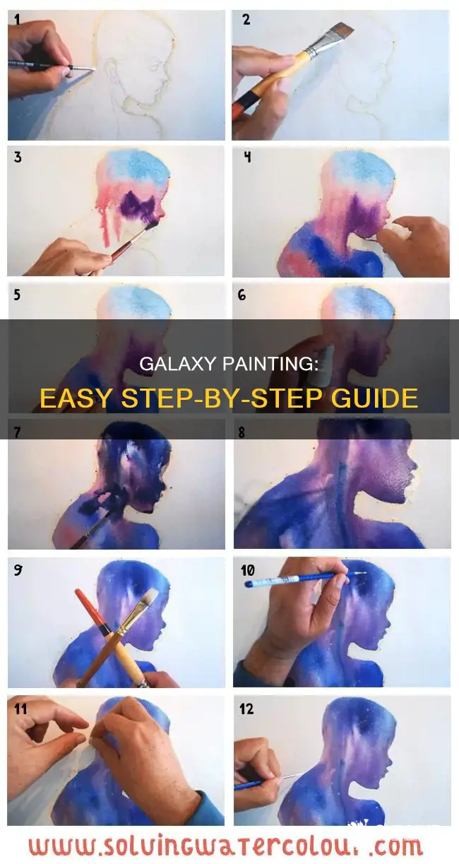 how to paint a galaxy step by step easy