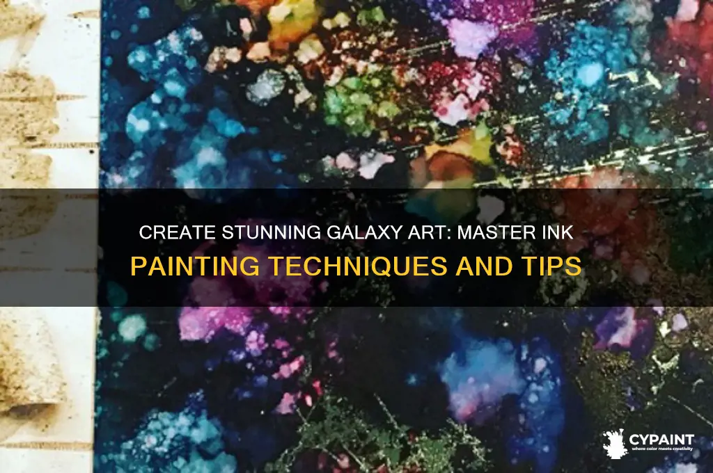 how to paint a galaxy with inks