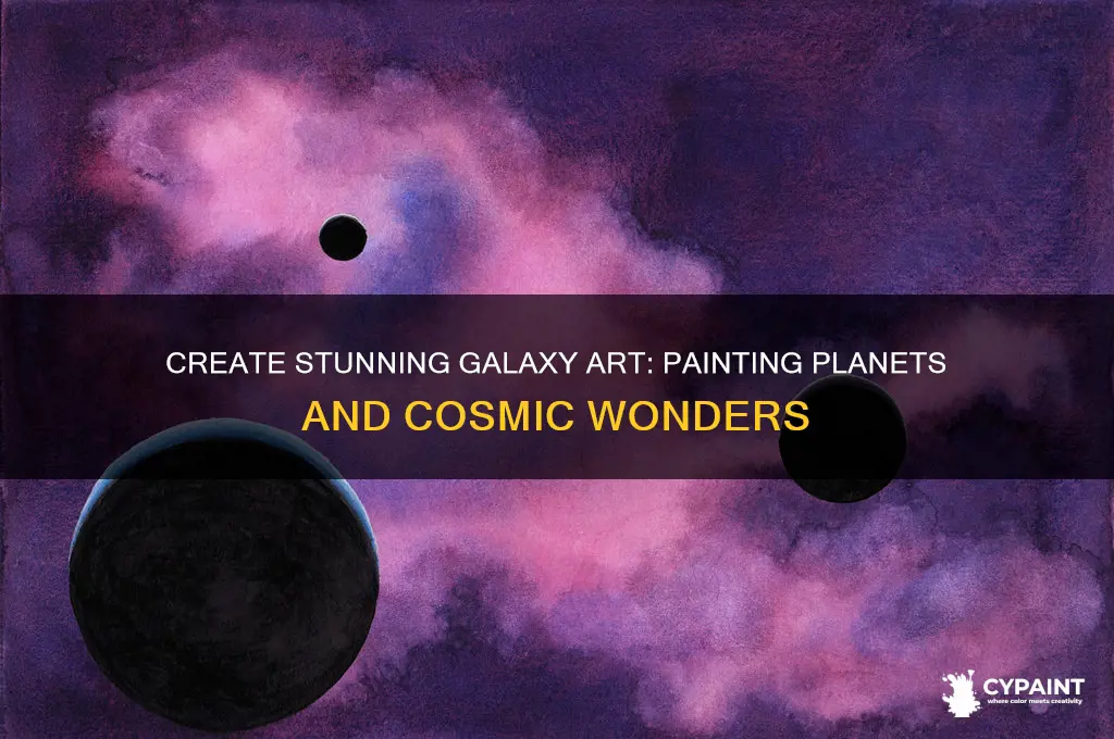 how to paint a galaxy with planets