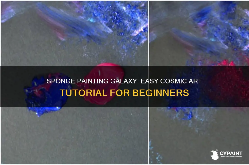 how to paint a galaxy with sponge