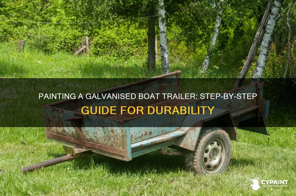 how to paint a galvanised boat trailer