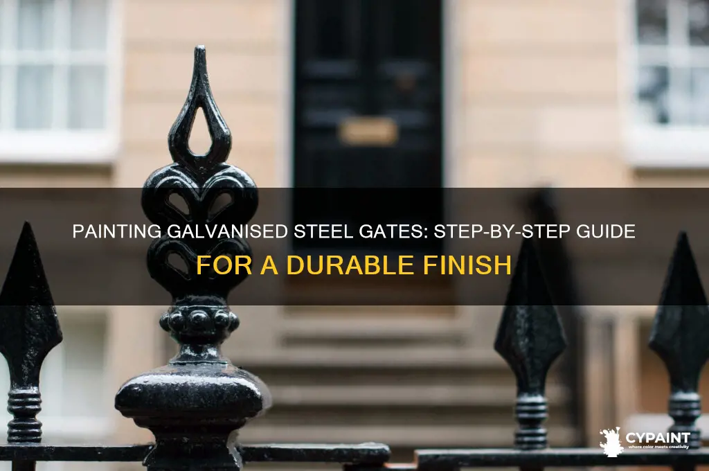 how to paint a galvanised steel gate